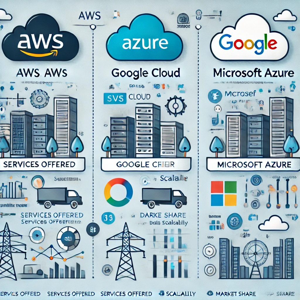 Porównanie chmur publicznych – AWS, Google Cloud i Microsoft Azure ...